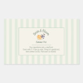 Sticker Rectangulaire Kit de casserole à feu doux (Devant)