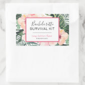 Sticker Rectangulaire Kit de survie pour bachelorette (Sac)