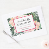 Sticker Rectangulaire Kit de survie pour bachelorette (Enveloppe)