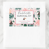 Sticker Rectangulaire Kit de survie pour bachelorette (Sac)