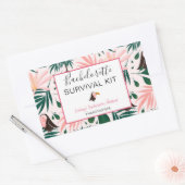 Sticker Rectangulaire Kit de survie pour bachelorette (Enveloppe)