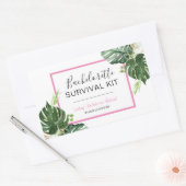 Sticker Rectangulaire Kit de Survie pour EVJF (Enveloppe)