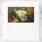 Sticker Rectangulaire Kittens Tea Party (Sac)