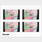 Sticker Rectangulaire Kitty-mas Mischief (noël) (Feuille)