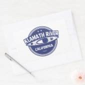 Sticker Rectangulaire Klamath River, Californie (Enveloppe)
