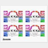 Sticker Rectangulaire Klassic K kampout VI 2013 (Feuille)