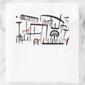 Sticker Rectangulaire Klee - Animaux dans un encolure Bâton rectangulair (Sac)