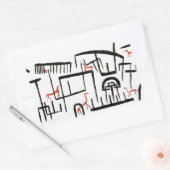 Sticker Rectangulaire Klee - Animaux dans un encolure Bâton rectangulair (Enveloppe)