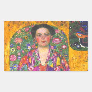 Sticker Rectangulaire Klimt Portrait d'Eugenia Primavesi