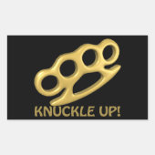 Sticker Rectangulaire Knuckle (Devant)