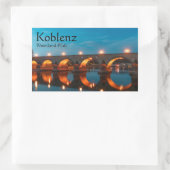 Sticker Rectangulaire Koblenz Allemagne (Sac)