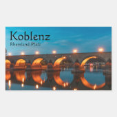 Sticker Rectangulaire Koblenz Allemagne (Devant)