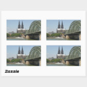 Sticker Rectangulaire Koeln (Cologne) en Allemagne (Feuille)