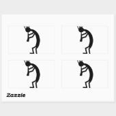 Sticker Rectangulaire Kokopelli (Feuille)