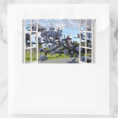 Sticker Rectangulaire Kookaburras Dans Ma Fenêtre, (Sac)