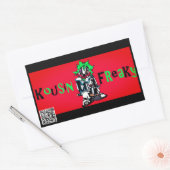 Sticker rectangulaire Kousin Freaky (Enveloppe)