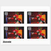 Sticker rectangulaire Kousin Freaky (Feuille)