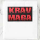 Sticker Rectangulaire Krav Maga (Sac)