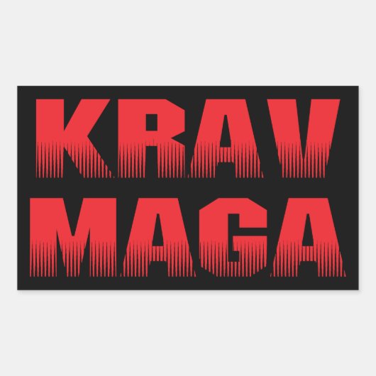 Sticker Rectangulaire Krav Maga (Devant)