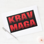 Sticker Rectangulaire Krav Maga (Enveloppe)