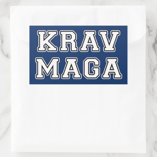 Sticker Rectangulaire Krav Maga (Sac)