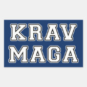 Sticker Rectangulaire Krav Maga (Devant)