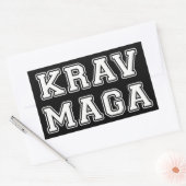 Sticker Rectangulaire Krav Maga (Enveloppe)