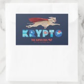 Sticker Rectangulaire Krypto Le Super Chien (Sac)