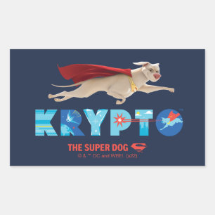 Sticker Rectangulaire Krypto Le Super Chien