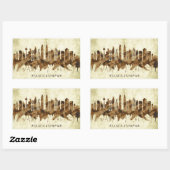Sticker Rectangulaire Kuala Lumpur Malaisie (Feuille)