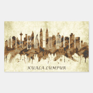 Sticker Rectangulaire Kuala Lumpur Malaisie
