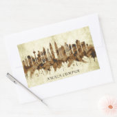 Sticker Rectangulaire Kuala Lumpur Malaisie (Enveloppe)