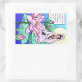 Sticker Rectangulaire Kuan Yin, Quan Yin, Entend Vos Crimes (Sac)