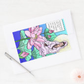 Sticker Rectangulaire Kuan Yin, Quan Yin, Entend Vos Crimes (Enveloppe)