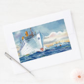 Sticker Rectangulaire Kungsholm et Gripsholm en mer (Enveloppe)
