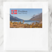 Sticker Rectangulaire Kvaloya Island Norvège (Sac)