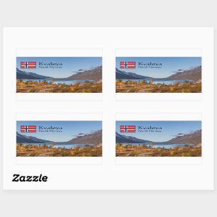 Sticker Rectangulaire Kvaloya Island Norvège