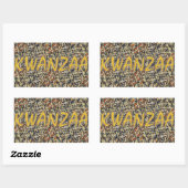 Sticker Rectangulaire Kwanzaa Holiday 31 (Feuille)