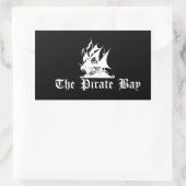 Sticker Rectangulaire La baie de Pirate (Sac)