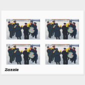 Sticker Rectangulaire La bande de l'Armée du Salut (Feuille)