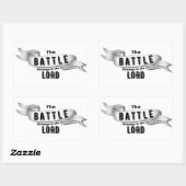 Sticker Rectangulaire La Bataille Appartient Au Seigneur (Feuille)