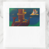 Sticker Rectangulaire la belle chanson -sticker (Sac)