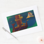 Sticker Rectangulaire la belle chanson -sticker (Enveloppe)