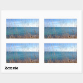 Sticker Rectangulaire La belle Herbe et Mer (Feuille)