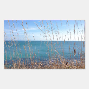Sticker Rectangulaire La belle Herbe et Mer