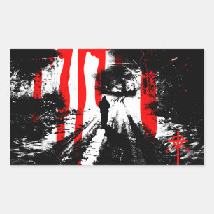 Sticker Rectangulaire La bête à l'intérieur