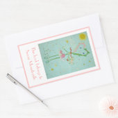 Sticker Rectangulaire La bibliothèque Miss Valentine (Enveloppe)