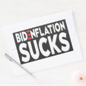 Sticker Rectangulaire LA BIDENFLATION RÉSUME L'inflation anti-Joe Biden (Enveloppe)