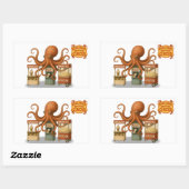 Sticker Rectangulaire La cabane de snacks du cirque d'Otto (Feuille)