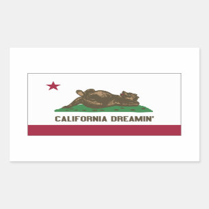 Sticker Rectangulaire La Californie Dreamin